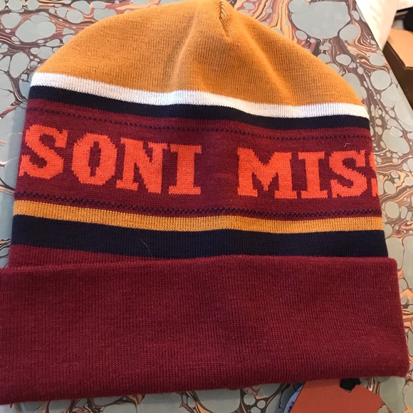 Missoni Man’s Logo Beanie Wool-Blend New w Tag